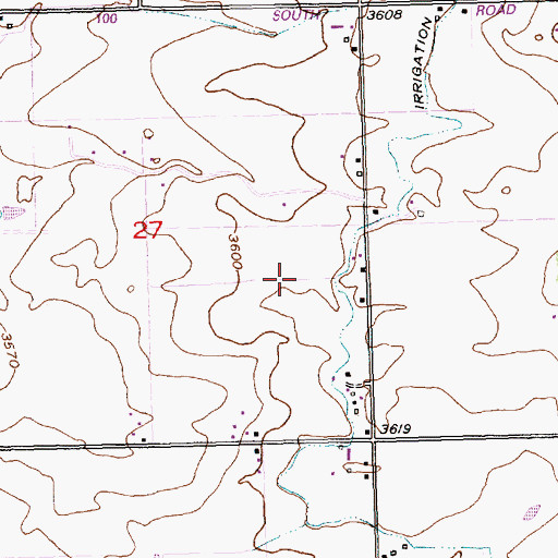 Topographic Map of Lateral N-17, ID