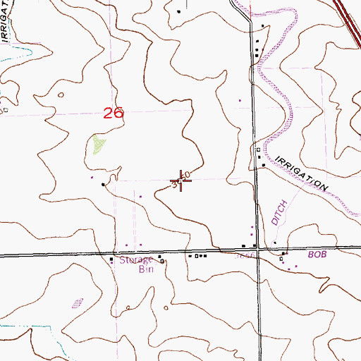 Topographic Map of Lateral N-20, ID