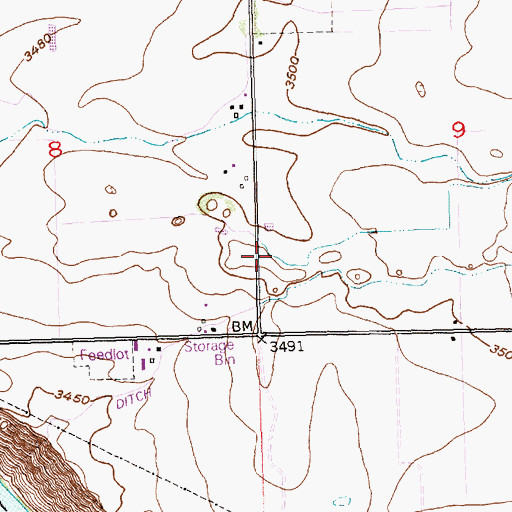 Topographic Map of Lateral N-29, ID