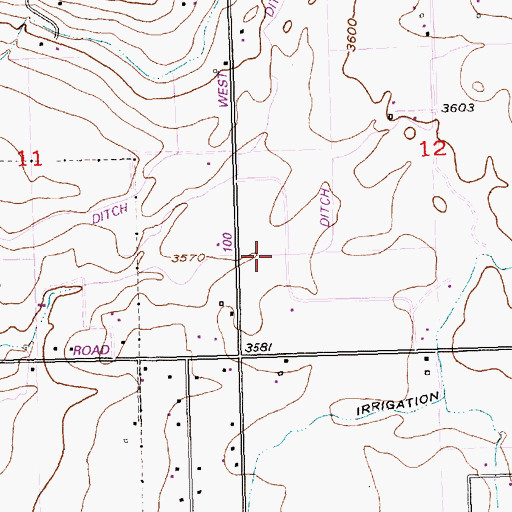 Topographic Map of Lateral N-30, ID