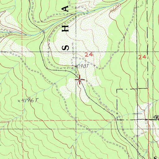 Topographic Map of Big Canon, CA