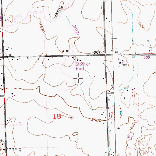 Topographic Map of Lateral N-33, ID