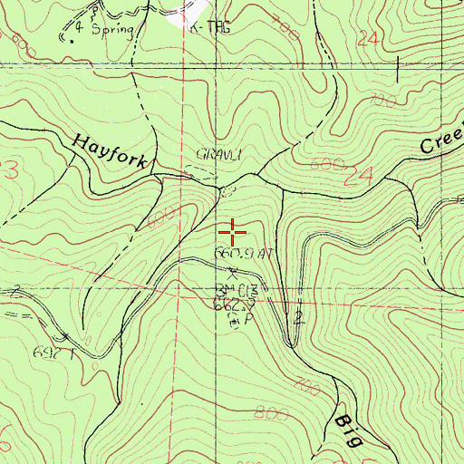 Topographic Map of Big Canyon, CA