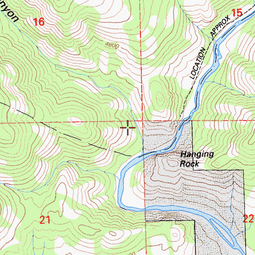 Topographic Map of Big Canyon, CA