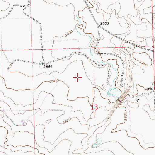 Topographic Map of Lateral PE4, ID