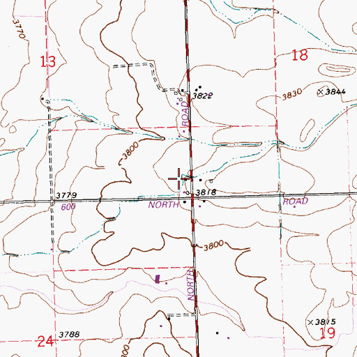 Topographic Map of Lateral R-11, ID