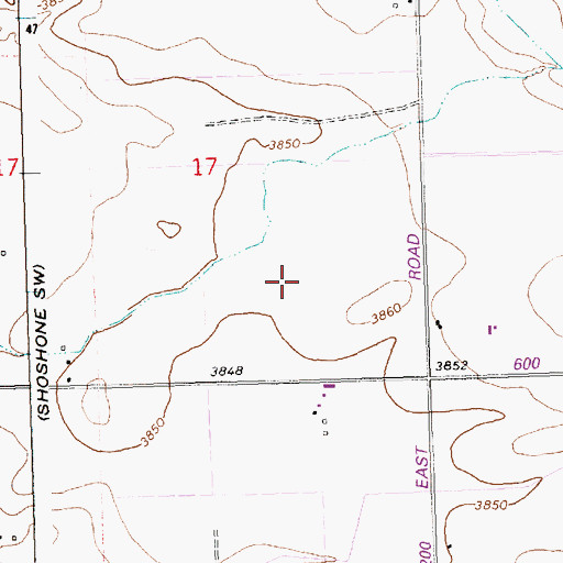 Topographic Map of Lateral R-12, ID