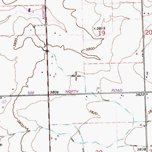 Topographic Map of Lateral R-19, ID