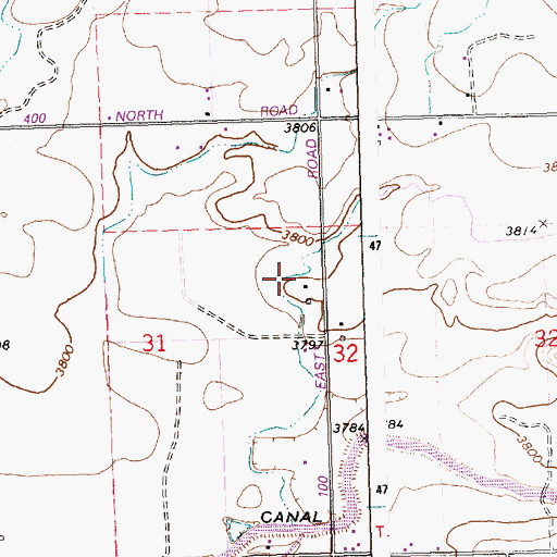 Topographic Map of Lateral R-4, ID