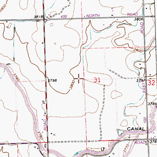 Topographic Map of Lateral R-7, ID