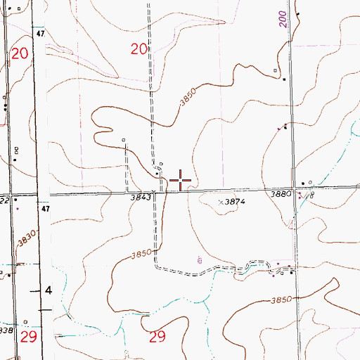 Topographic Map of Lateral R-8, ID