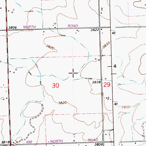 Topographic Map of Lateral R-9, ID