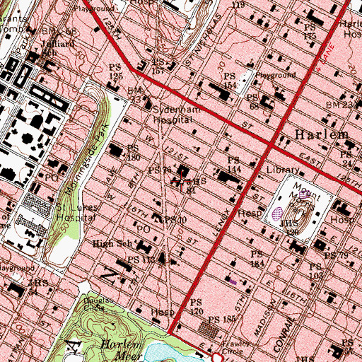 Topographic Map of Eight Plus Learning Academy, NY