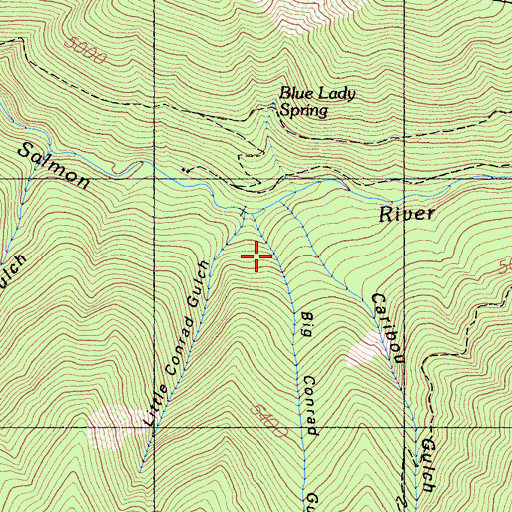 Topographic Map of Big Conrad Gulch, CA