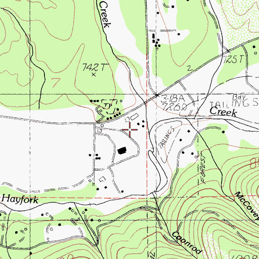 Topographic Map of Big Creek, CA