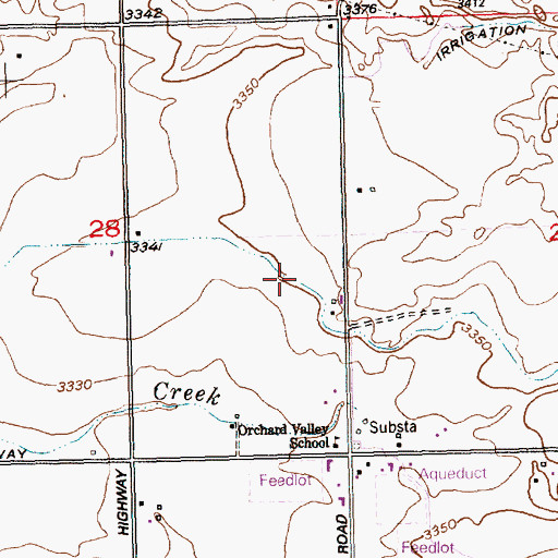 Topographic Map of Lateral S-25, ID