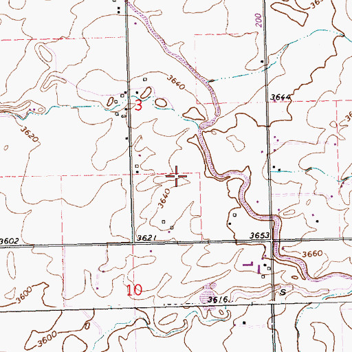 Topographic Map of Lateral S-3, ID