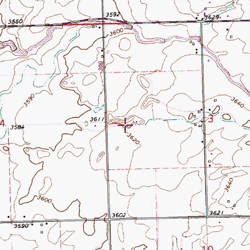 Topographic Map of Lateral S-5, ID