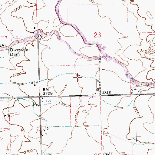 Topographic Map of Lateral U-12, ID