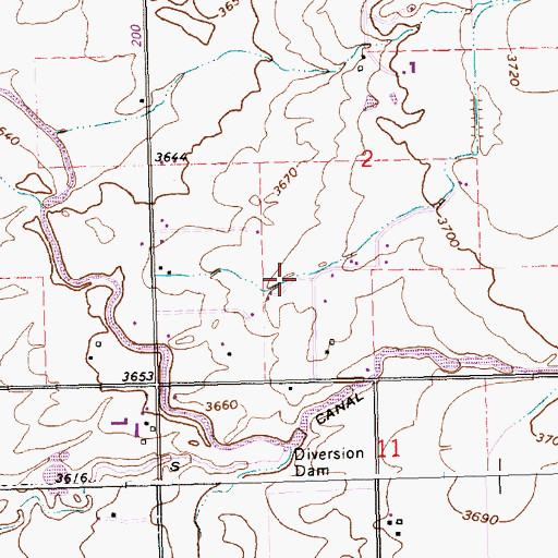 Topographic Map of Lateral U-2, ID