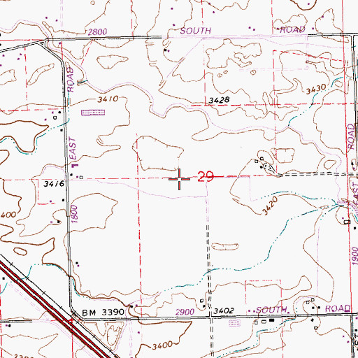 Topographic Map of Lateral W-33, ID