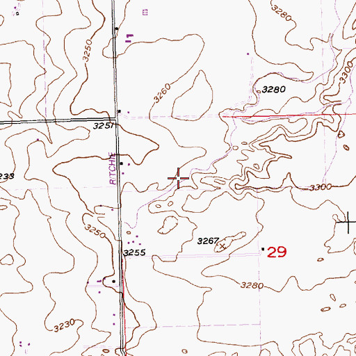 Topographic Map of Lateral W-46, ID