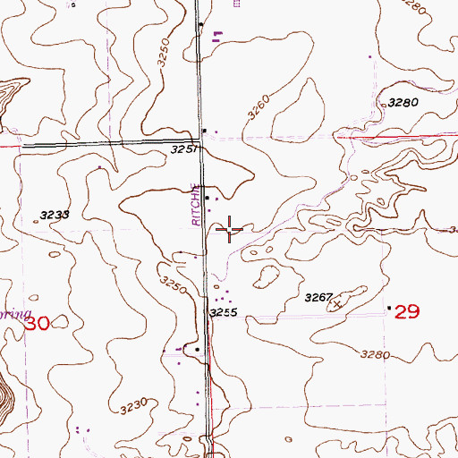 Topographic Map of Lateral W-47, ID
