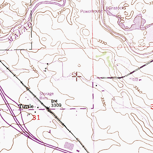 Topographic Map of Lateral X-15, ID