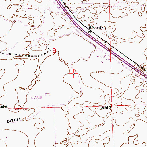 Topographic Map of Lateral X-18, ID