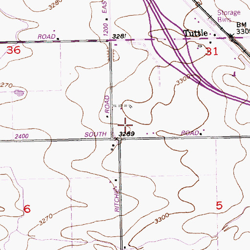 Topographic Map of Lateral X-24, ID