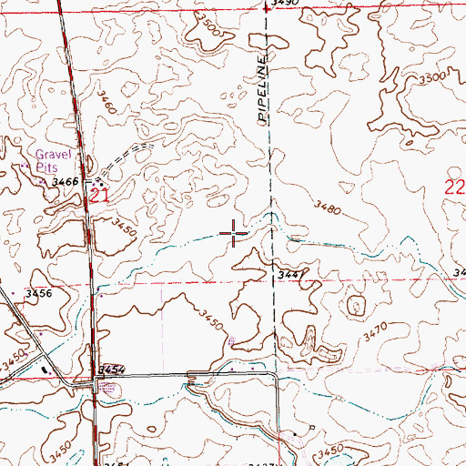 Topographic Map of Lateral X-3, ID