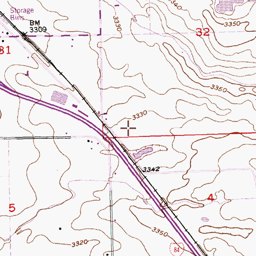 Topographic Map of Lateral X-30, ID