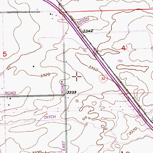 Topographic Map of Lateral X-32, ID