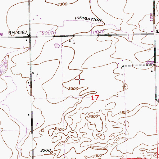 Topographic Map of Lateral X-33, ID