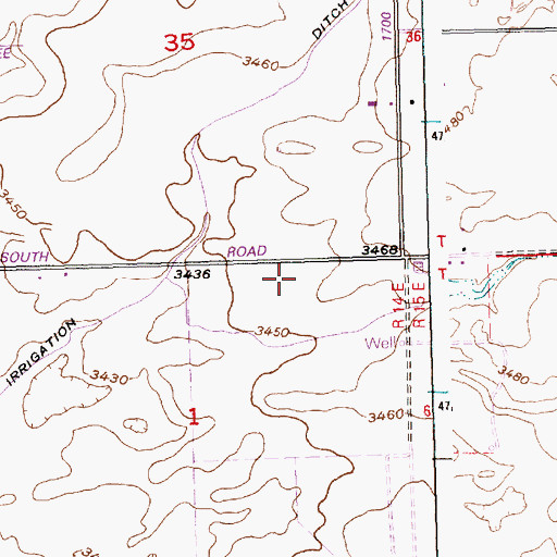 Topographic Map of Lateral X-5, ID