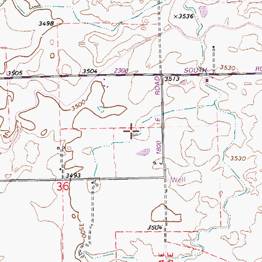 Topographic Map of Lateral X-7, ID