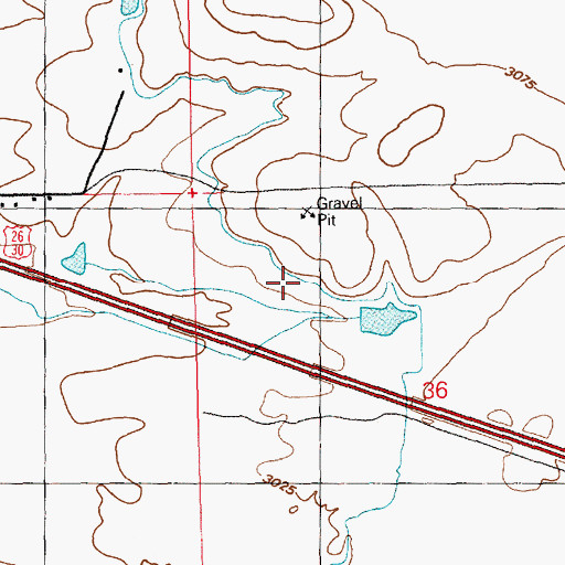 Topographic Map of Lateral Y-12, ID