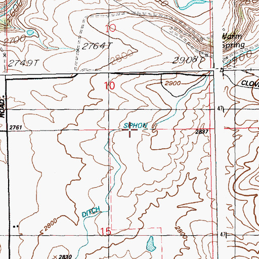 Topographic Map of Lateral Y-9, ID