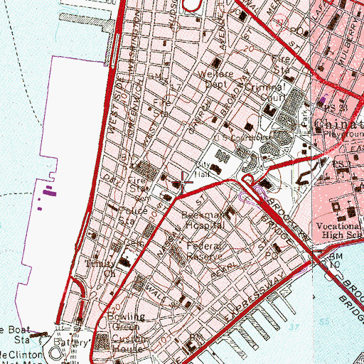 Topographic Map of Germain School of Photography, NY