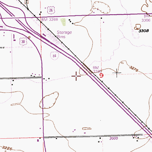 Topographic Map of Lateral Z-6, ID