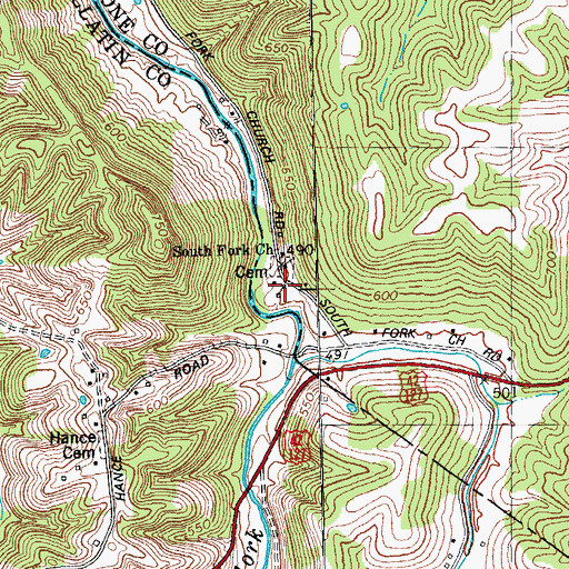 Topographic Map of Berkshire Post Office (historical), KY