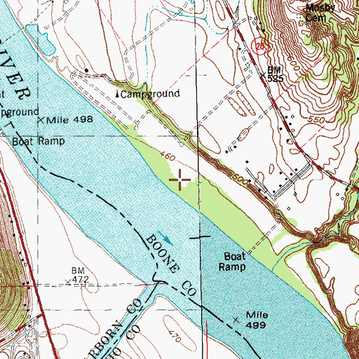 Topographic Map of Woolpers Bottom, KY