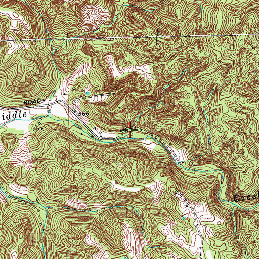 Topographic Map of Boones Post Office (historical), KY