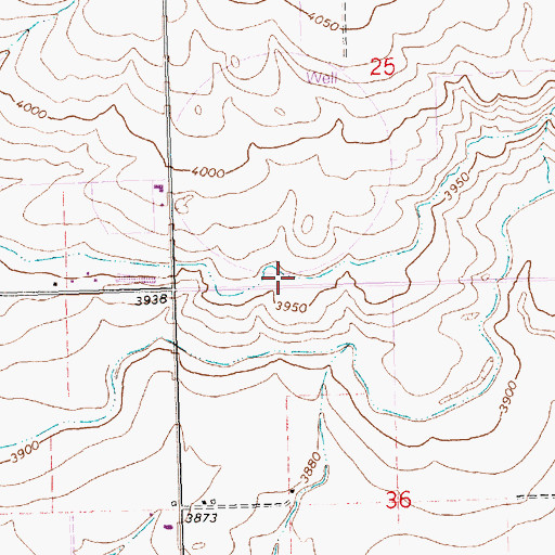 Topographic Map of PD-5 Ditch, ID