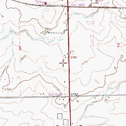 Topographic Map of Lateral LA-4, ID