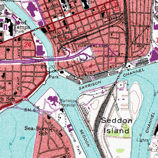 Topographic Map of Convention Center Park, FL