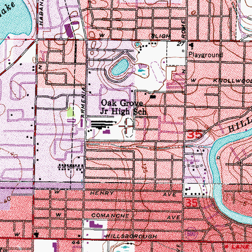 Topographic Map of Epps Park, FL