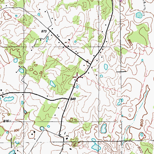 Topographic Map of Carter (historical), KY
