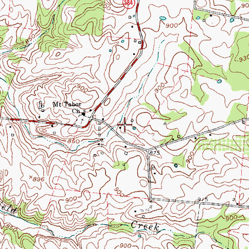 Topographic Map of Gatton Post Office (historical), KY