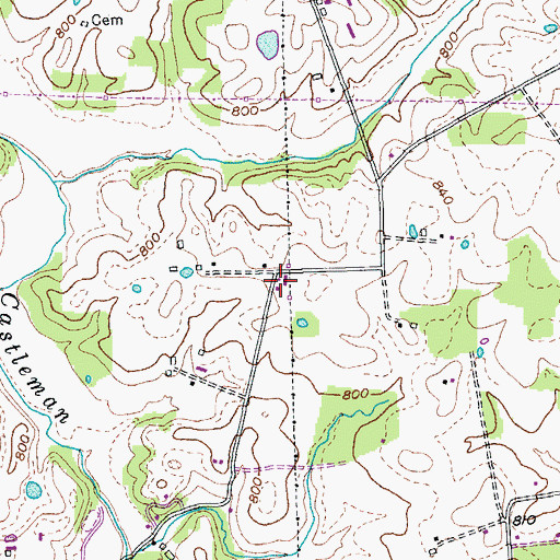 Topographic Map of Kennedy School (historical), KY